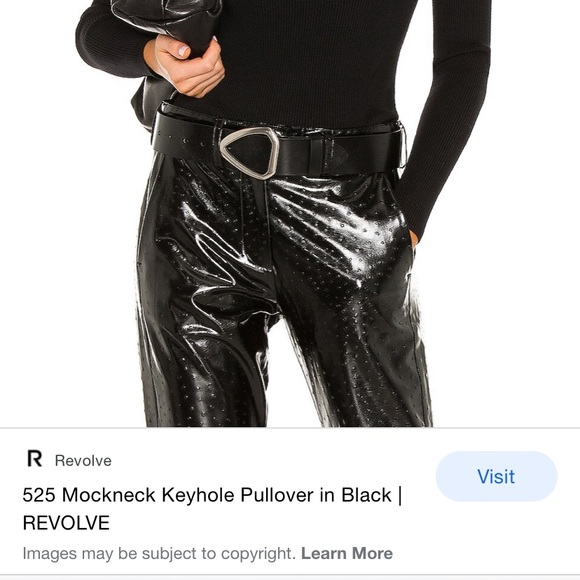 Black keyhole turtleneck size Small. Worn once and washed - like new! - Picture 2 of 2